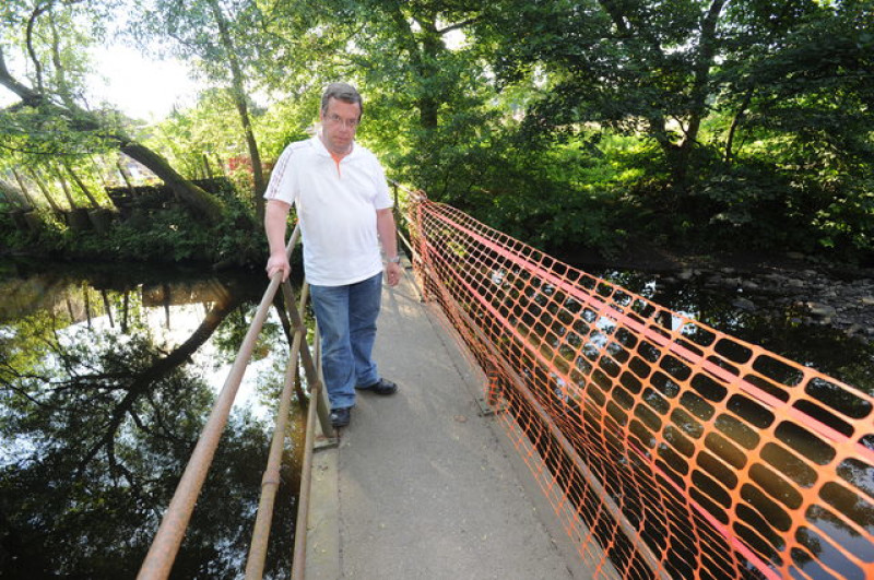 Main image for Anger after bridge handrail sawn off