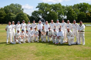 OLD VERSUS NEW: Wath CC at 125yrs carry on celebrations with a match of the old players vs the new crop. Picture Shaun Colborn PD093424