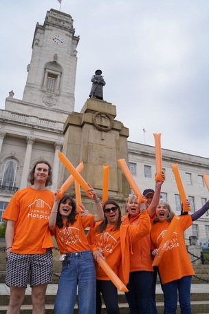 Barnsley Hospice volunteers at the 10k.