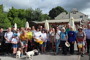 Mayoress Doreen Clarke was among walkers on a 9.4km walk.