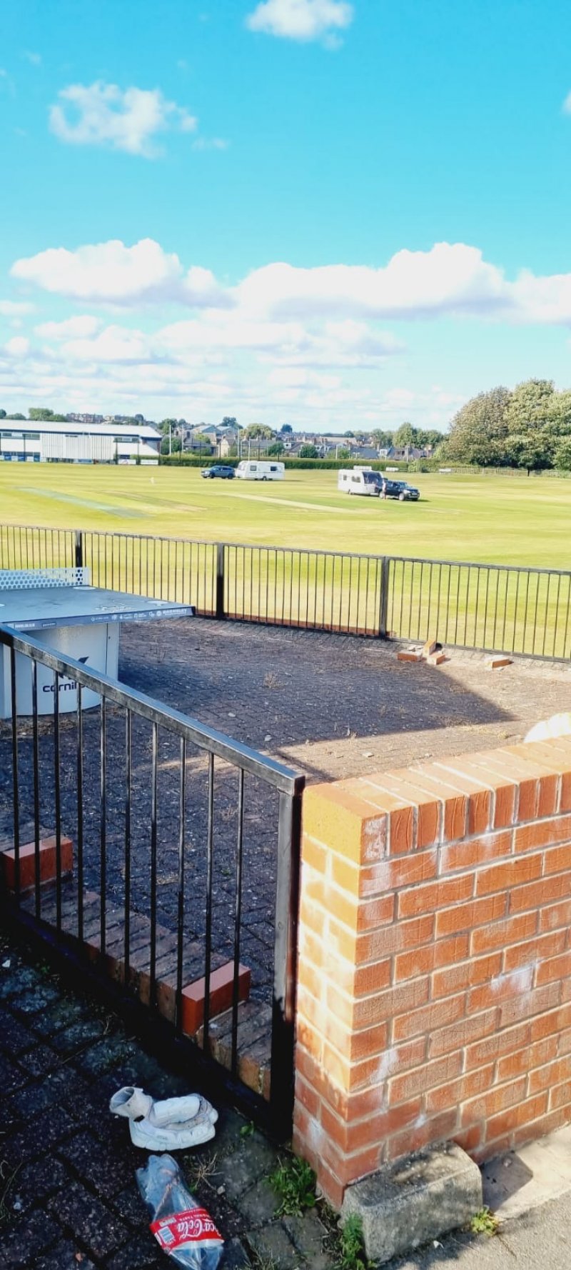 Main image for Cricket game called off with travellers at Shaw Lane