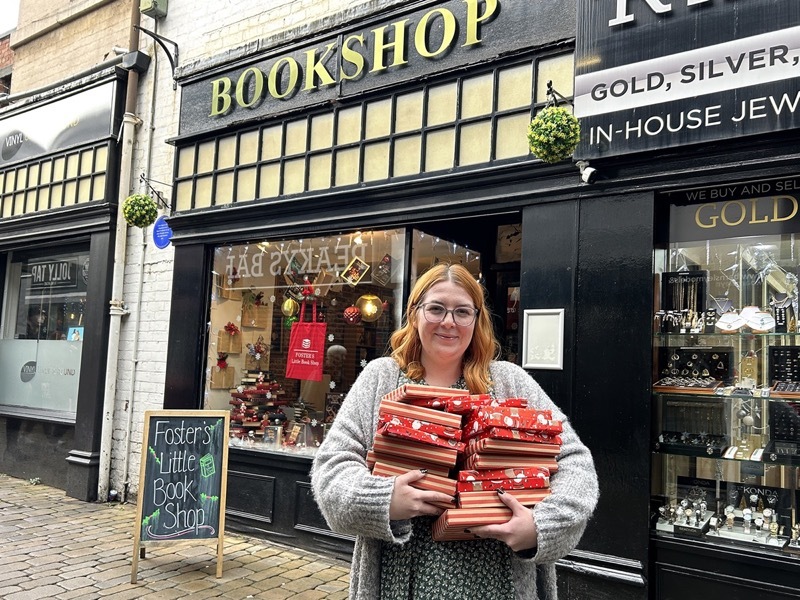 PARTNERSHIP: Ashleigh Crosswaite from Foster’s Little Book Shop.