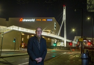 OPEN TO THE PUBLIC: Sir Steve Houghton at the bridge which opened last Friday. Picture: Shaun Colborn. PD092737