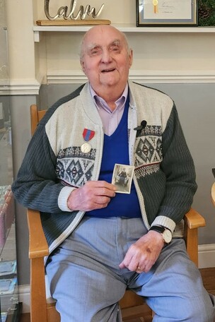 Deangate Care Home resident Maurice Churchouse, 94.