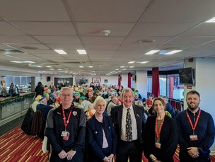 Sean Margison, Jean Cryne, Barry Murphy, Laura Mulroe and Kieron Campbell at the luncheon last Thursday.