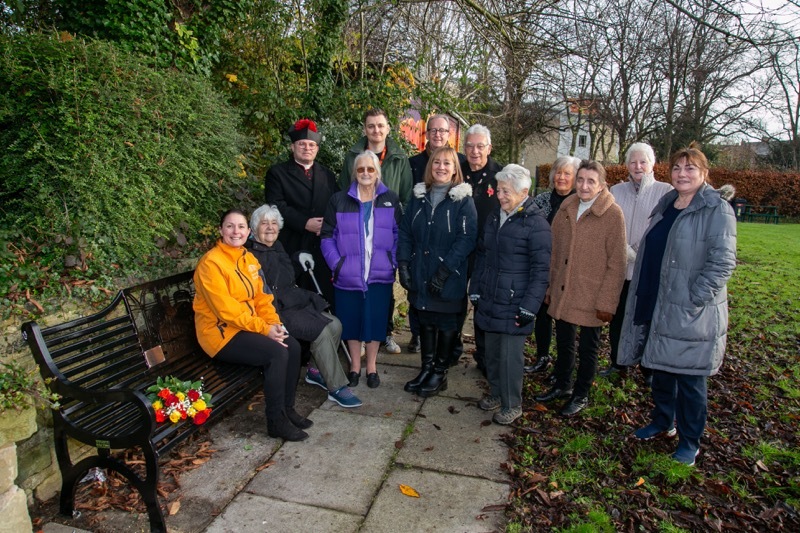 BENCHMARK: A memorial bench has been set in place in Cudworth park to remember coun Charlie Wraith who passed away a year ago. Picture Shaun Colborn PD093725