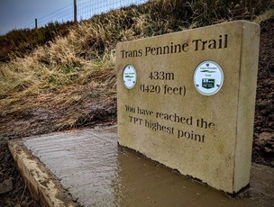 HIGHEST POINT: The marker has now been unveiled.