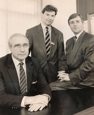 Tom Hayselden with grandson Mark and son Mick.