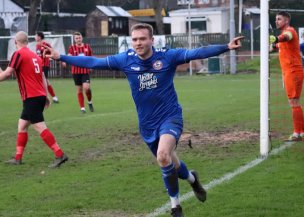 Hat-trick: Jordan Kershaw. Picture: Wombwell Town