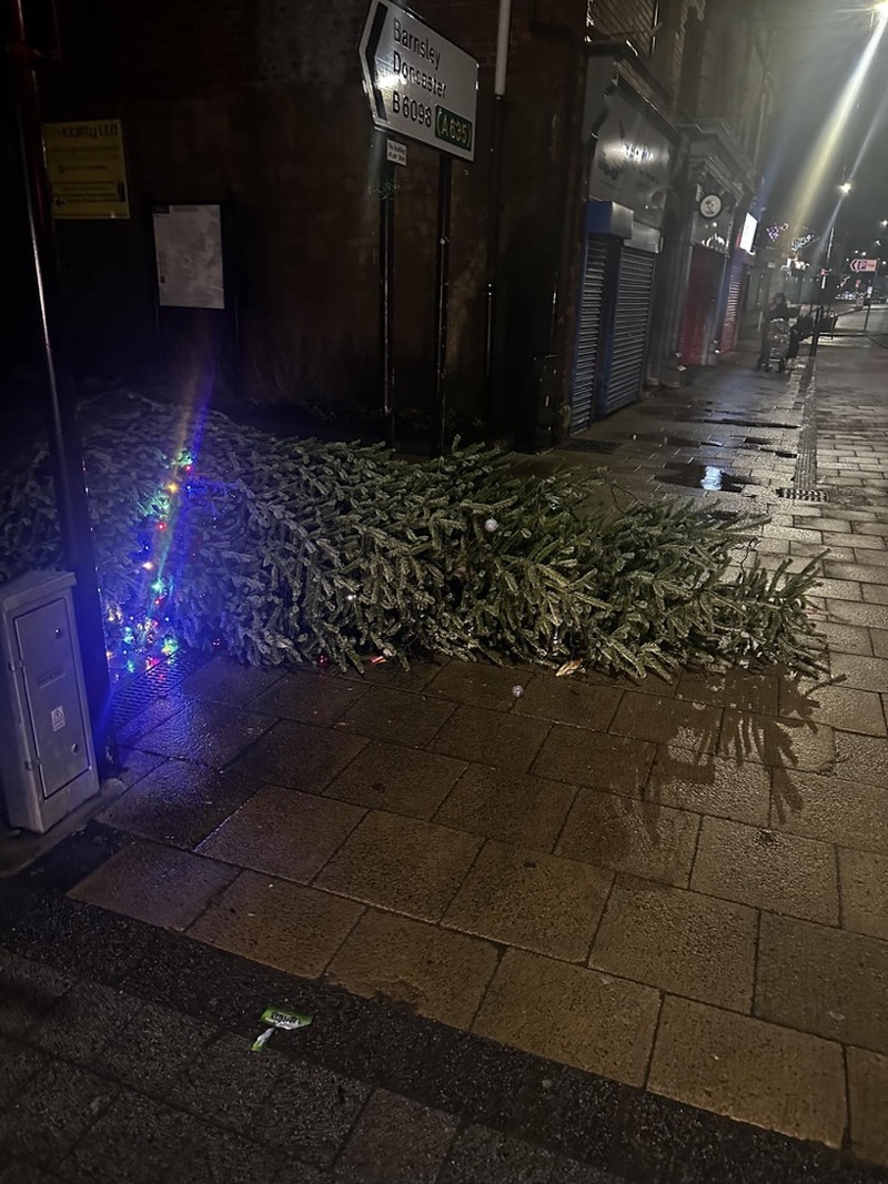 REMOVED: The Christmas tree.