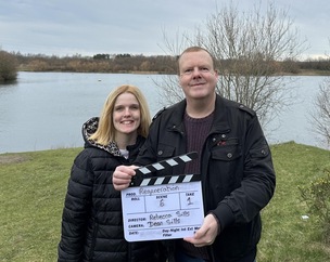 SILVER SCREEN: Rebecca and her dad Dean will see their film Regeneration showed at Cineworld in Barnsley.