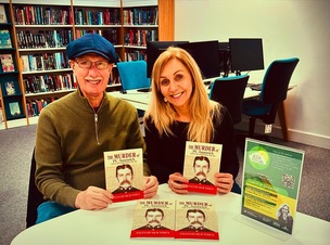 Local historian Steve Wyatt with author Hilary Robinson.