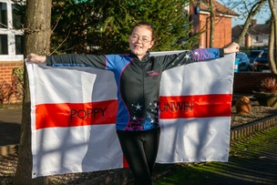 DANCING IN SPAIN: Eleven years old Poppy Unwin, who is in part of the English Team, and looking for sponsorship. Picture Shaun Colborn PD093809