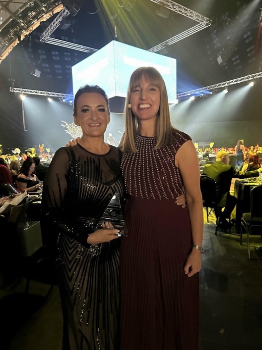 AWARD-WINNING: Alison (left) with Ruth Brown, COO at Home Instead UK.