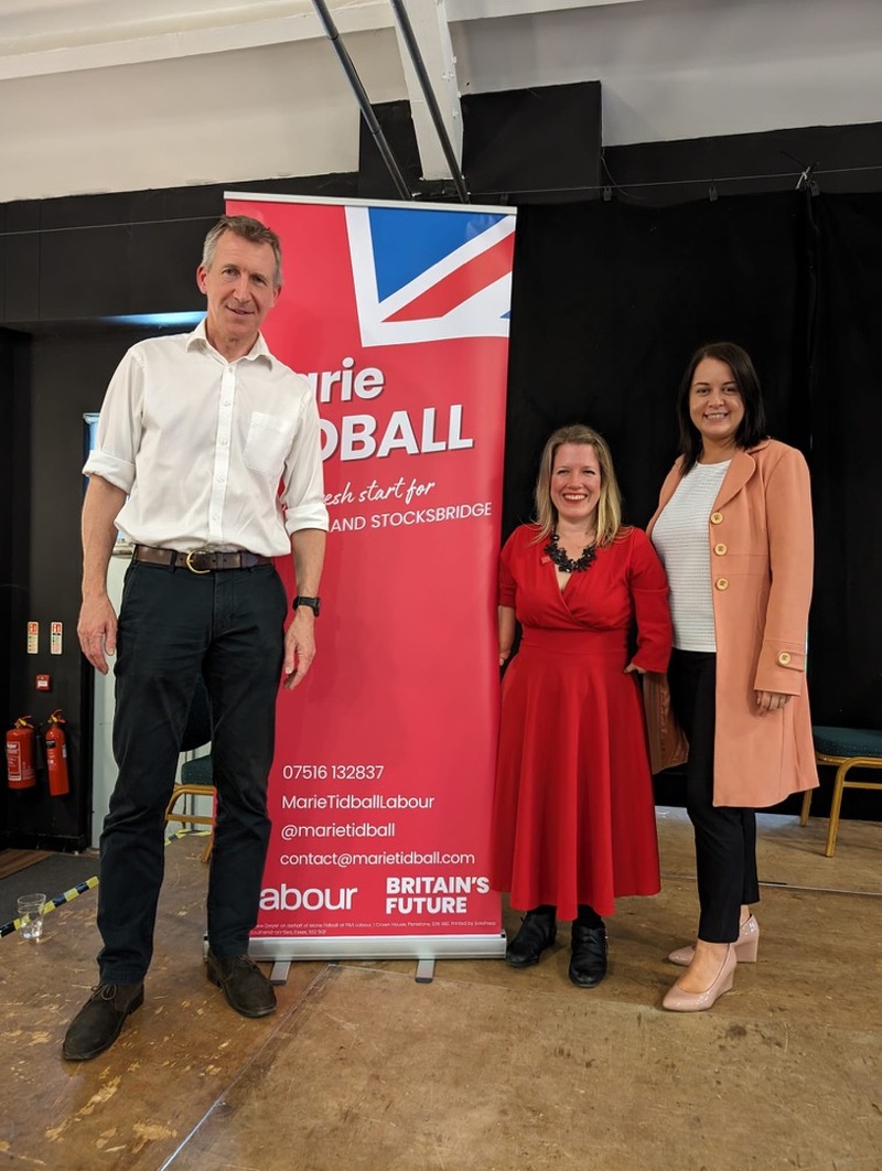 BACKING: MPs Dan Jarvis, Marie Tidball and Stephanie Peacock.