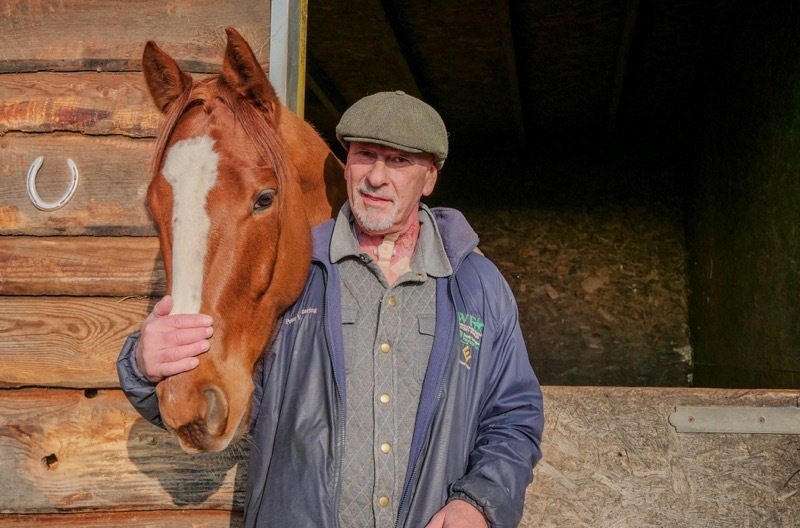 Peter Winks with one of his Race winning horses