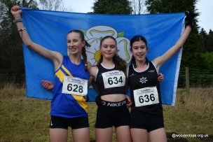 Graihagh Turner, right (Yorkshire Cross Country Championships) Photo: Dave Woodhead, Woodentops.