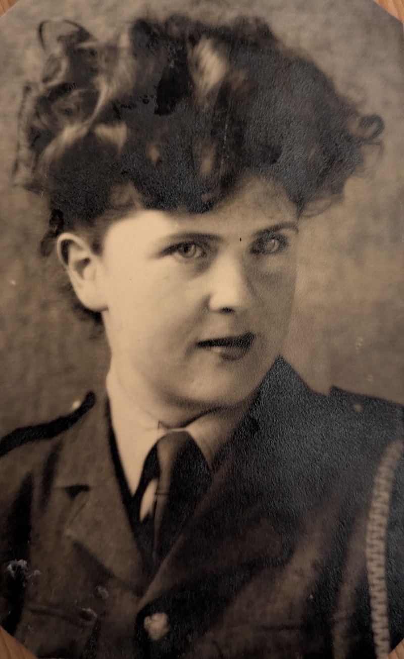 Mary Brook during her military service.