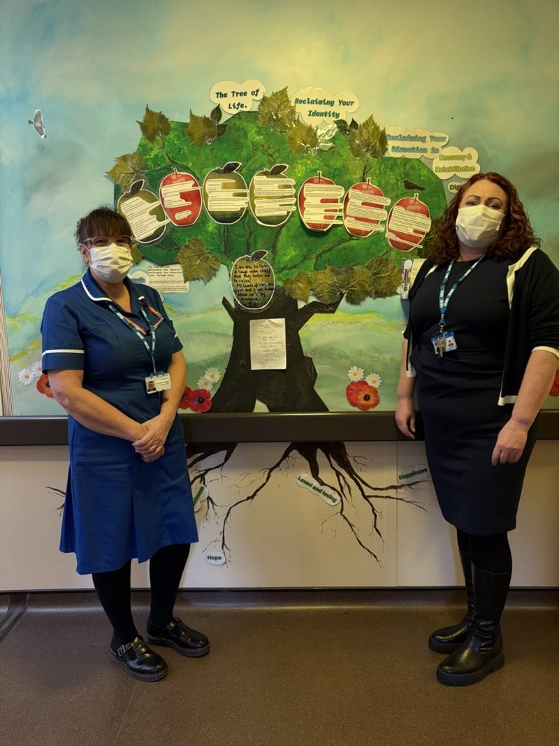 TREE OF LIFE: The artwork which was displayed at Barnsley Hospital.