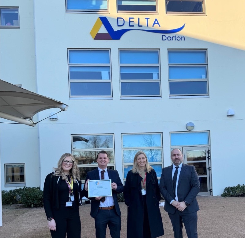 Hannah Rowley, senior public health officer at Barnsley Council, Daniel Kilner, assistant principal at Darton Academy; Anna Hartley, executive director of public health and communities at Barnsley Council and Joe Spencer, principal at Darton Academy.