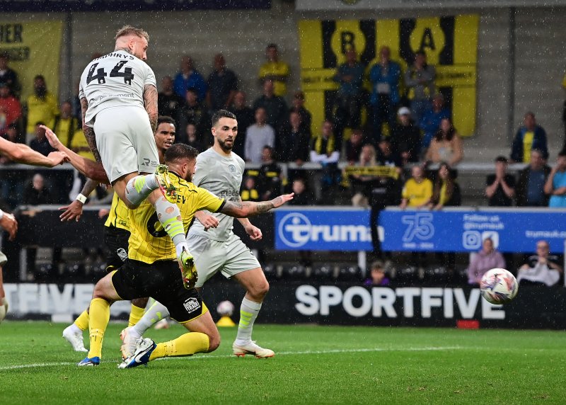 Stephen Humphrys scores at Burton in September