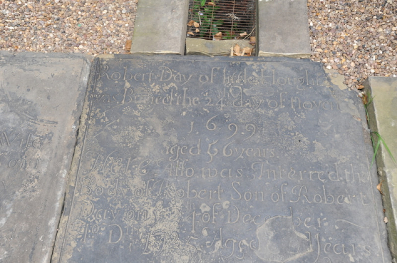 Main image for 17th century tombstones found in churchyard