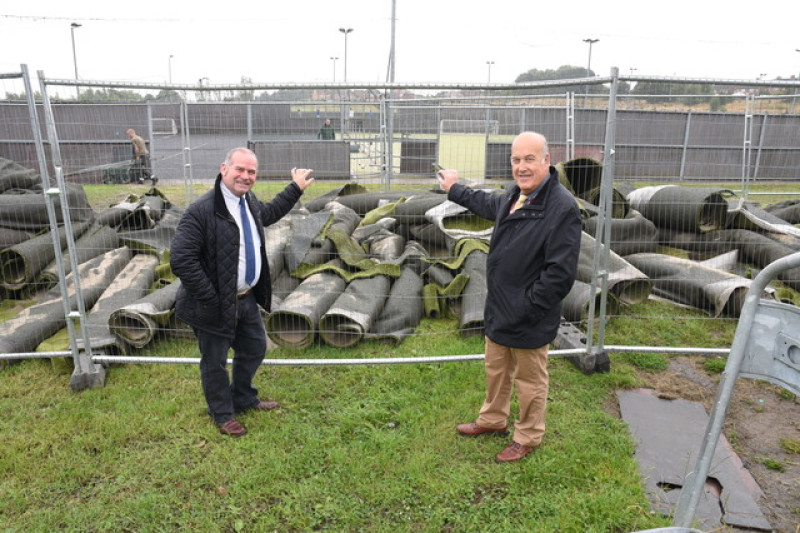 Main image for Old football pitches upgraded thanks to grant