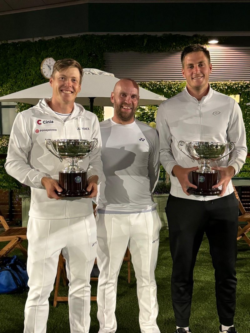 Main image for Barnsley man celebrating Wimbledon victory as coach