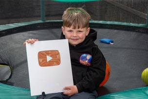 YOUTUBE CHAMP:5 year old Harley who has amassed over 100,000 YouTube followers. Picture Shaun Colborn PD093301
