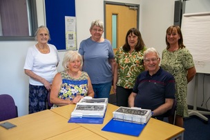 LEGACY: The late Coun Charlie Wraith has left a gift to the Cudworth History Group, much to their delight. Picture Shaun Colborn PD093359