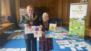 BARNSLEY IN BLOOM: Mayor and Mayoress of Barnsley John and Doreen Clarke.