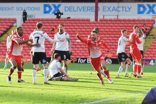 LAST TIME OUT: Adam Phillips bagged a brace against Derby in February.