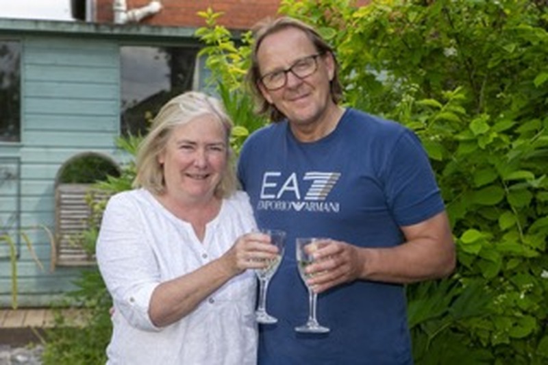 Martin and Jackie Sawdon at home. Picture Shaun Colborn