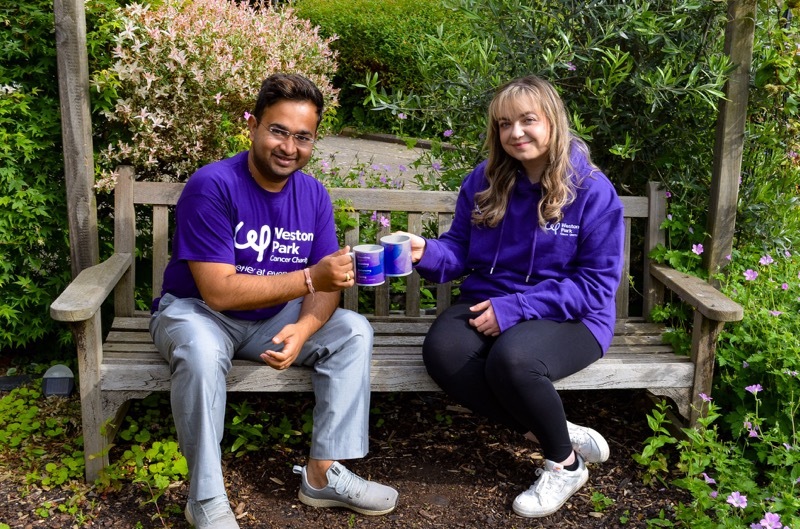 TIME FOR TEA: Rahul Madal and Georgina Bransby.