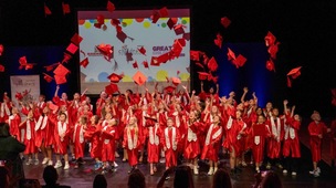 GRADUATION: The kids at the Children’s University Graduation ceremony.