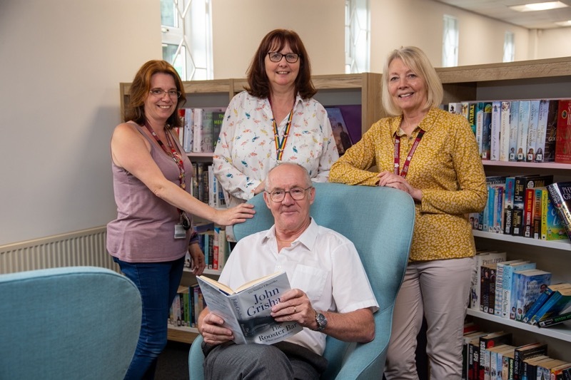 MAPPLEWELL REFURB: Nick Hibberd in the newly refurbished library. Picture Shaun Colborn PD093309