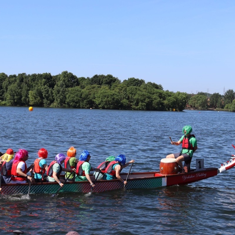 BOAT RACE: Some of the action on Sunday at Manvers Lake.