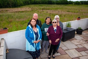 HOUSING OPPOSITION: Karen Knowles leads the campaign to block a housing development which would devastate local wildlife including, Bats, Doormice, Barn owl, Hares, Woodpecker, newts and snakes all of which have been witnessed by residents on Rockingham road, drilling in 2020 has also led to cracking in some properties. Picture Shaun Colborn PD093265