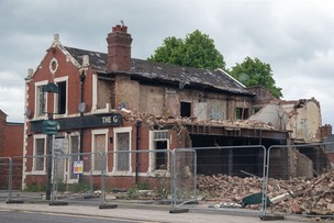 END OF AN ERA: the Goldthorpe hotel.