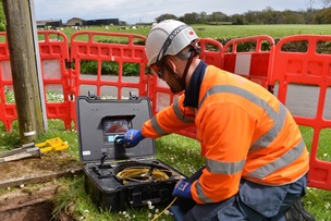 ONGOING: Work has started to offer the area better broadband.