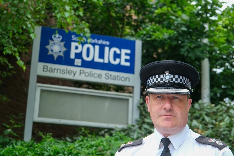 TOUGH STANCE: Barnsley District Commander Simon Wanless, who has condemned attacks on his officers. Picture: Charley Atkins.