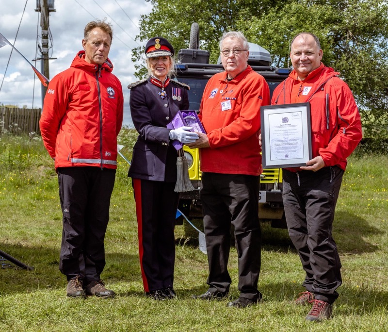 AWARD: Woodhead Mountain Rescue received the award last weekend.