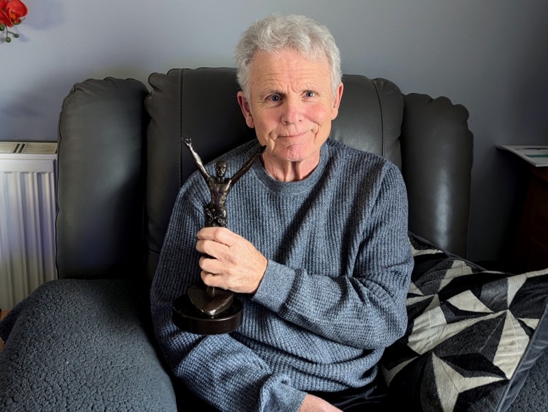 Main image for Frank finally receives Proud of Barnsley award