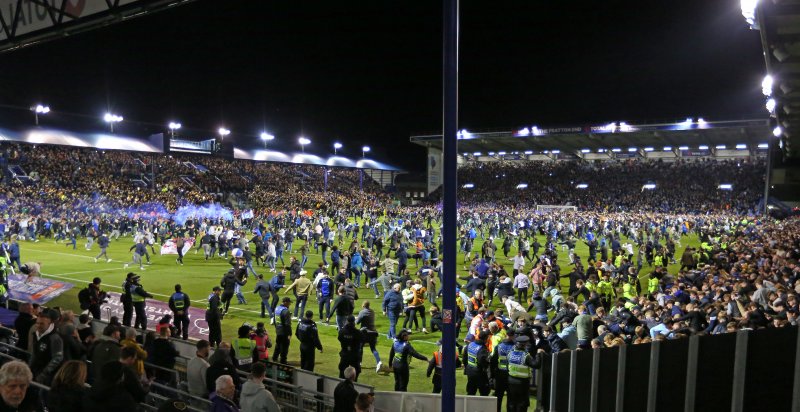 Main image for Portsmouth charged for pitch invasion