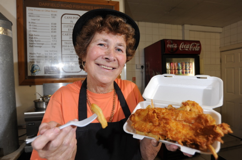 Main image for Why Pam, 69, is worth her salt at Cudworth chippy