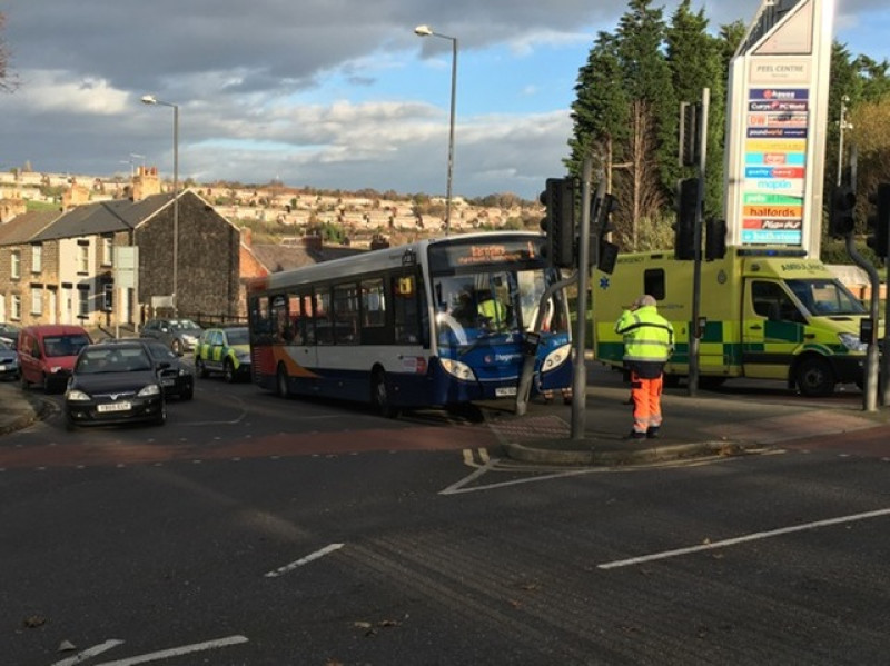 Main image for Passengers taken to hospital after bus smash