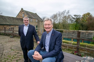 SURVIVAL PACKAGE: Councillors Roy Bowser and John Clarke at Worsbrough Mill. PD093648