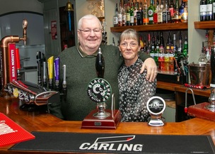 LANDLORDS LEAVING: PUB Landlord and landlady David and Marylyn Johnson have called time and are set to leave the Tommy Tredlehoyle at pogmoor. Picture Shaun Colborn PD093687