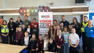 VISION ZERO: Local leaders came together alongside the police, council and schoolchildren this week.