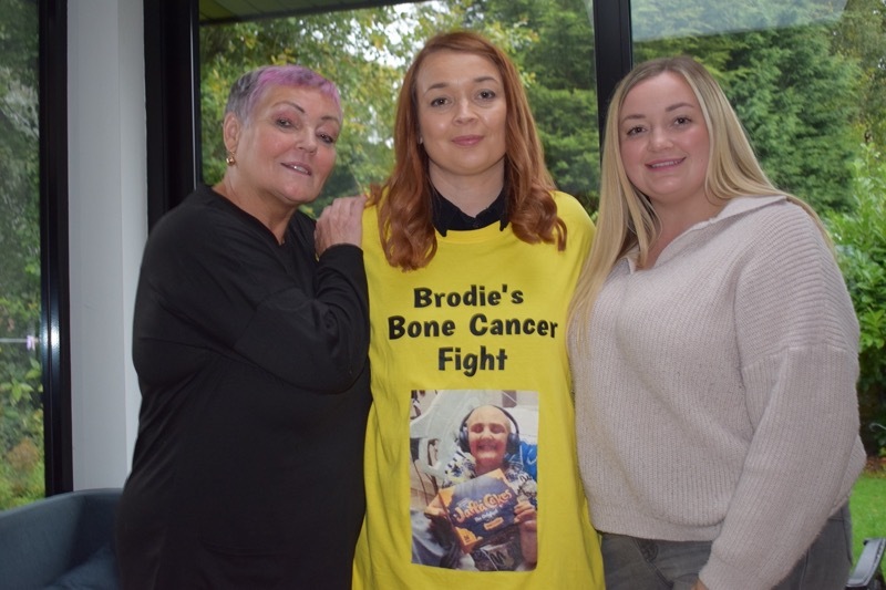 BRODIE’S FIGHT: Anita Sykes, Francess Birkbeck and Chloe Powell.